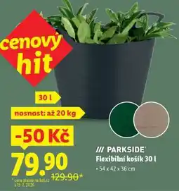 Lidl PARKSIDE Flexibilní košík 30 l nabídka