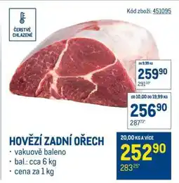 Makro Hovězí zadní ořech nabídka