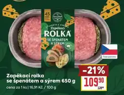 Billa Zapékací rolka se špenátem a sýrem 650 g nabídka