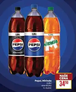 Billa Pepsi, Mirinda nabídka