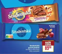 Billa Studentská pečeť plněná nabídka