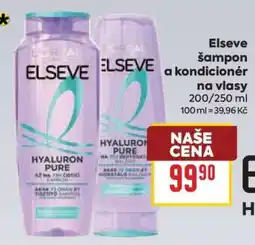 Billa Elseve šampon a kondicionér na vlasy nabídka