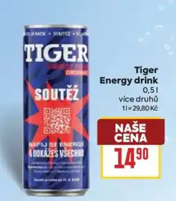 Billa Tiger Energy drink nabídka