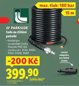 Lidl PARKSIDE Sada na čištění potrubí nabídka