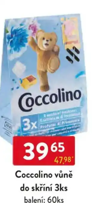 Qanto Coccolino vůně do skříní nabídka