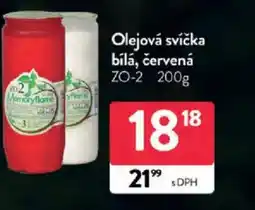 Qanto Olejová svíčka bílá, červená nabídka