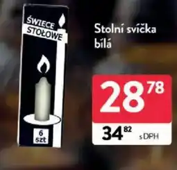 Qanto Stolní svíčka bílá nabídka