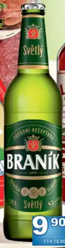 Jip Braník světlé výčepní nabídka