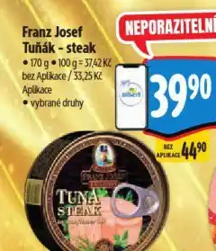 Albert Franz josef tuňák steak nabídka