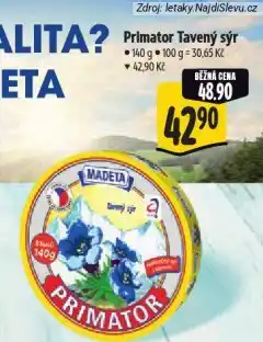 Albert Primator tavený sýr nabídka