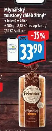Albert Mlynářský toustový chléb žitný nabídka