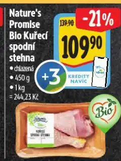 Albert Bio kuřecí spodní stehna nabídka