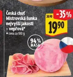 Albert Mistrovská šunka nejvyšší jakosti nabídka