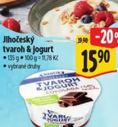 Albert Jihočeský tvaroh & jogurt nabídka