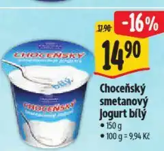 Albert Choceňský smetanový jogurt nabídka