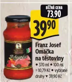 Albert Franz josef omáčka na těstoviny nabídka