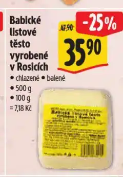 Albert Babické listové těsto nabídka