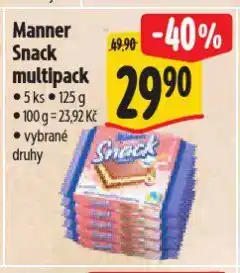 Albert Manner snack nabídka