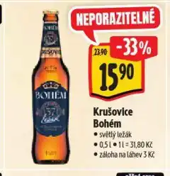 Albert Pivo krušovice bohém nabídka