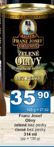 Jip Franz Josef Olivy zelené bez pecky černé bez pecky nabídka