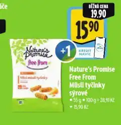 Albert Free from müsli tyčinky sýrové nabídka