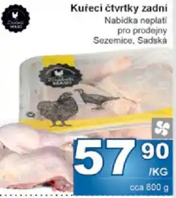 Jip Kuřecí čtvrtky zadní nabídka