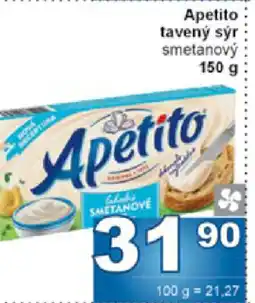 Jip Apetito tavený sýr smetanový nabídka