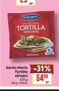 Billa Santa Maria Tortilla střední nabídka