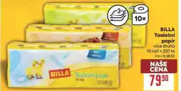 Billa BILLA Toaletní papír více druhů 10 rolí nabídka