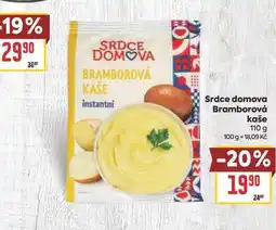 Billa Srdce domova Bramborová kaše nabídka
