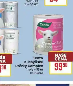 Billa Tento Kuchyňské utěrky Complex 1 role nabídka