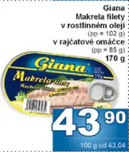Jip Giana Makrela filety v rostlinném oleji nabídka