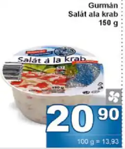 Jip Gurmán Salát ala krab nabídka