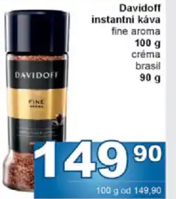 Jip Davidoff instantní káva fine aroma nabídka