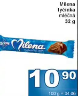 Jip Milena tyčinka mléčná nabídka