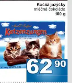 Jip Kočičí jazýčky mléčná čokoláda nabídka