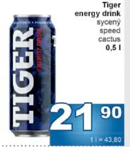 Jip Tiger energy drink sycený speed cactus nabídka