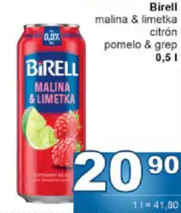 Jip Birell malina & limetka citrón pomelo & grep nabídka