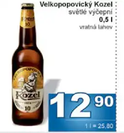 Jip Velkopopovický Kozel světlé výčepní nabídka