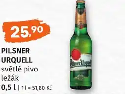 Coop hb Pilsner urquell světlé pivo ležák nabídka