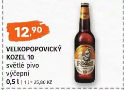 Coop hb Velkopopovický kozel 10 světlé pivo výčepní nabídka