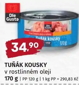 Coop hb Tuňák kousky v rostlinném oleji nabídka
