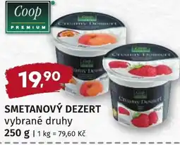 Coop hb Smetanový dezert nabídka