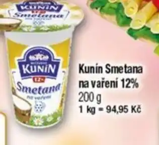 TEMPO Kunin Smetana na vaření 12% nabídka