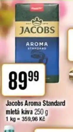 TEMPO Jacobs Aroma Standard mletá káva nabídka