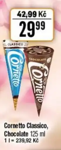 TEMPO Cornetto Classico, Chocolate nabídka