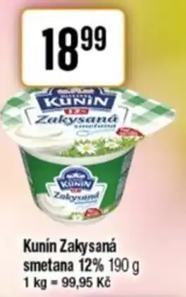 Kunín Zakysaná smetana 12%