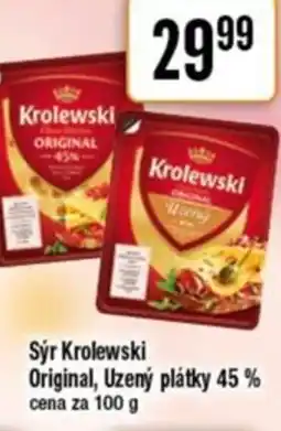 TEMPO Sýr Krolewski Original, Uzený plátky 45% nabídka