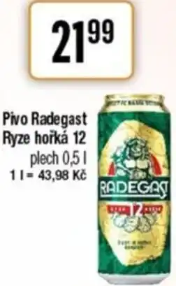 TEMPO Pivo Radegast Ryze hořká 12 nabídka