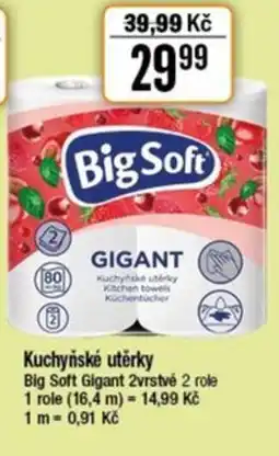 TEMPO Kuchyňské utěrky Big Soft Gigant 2vrstvé nabídka